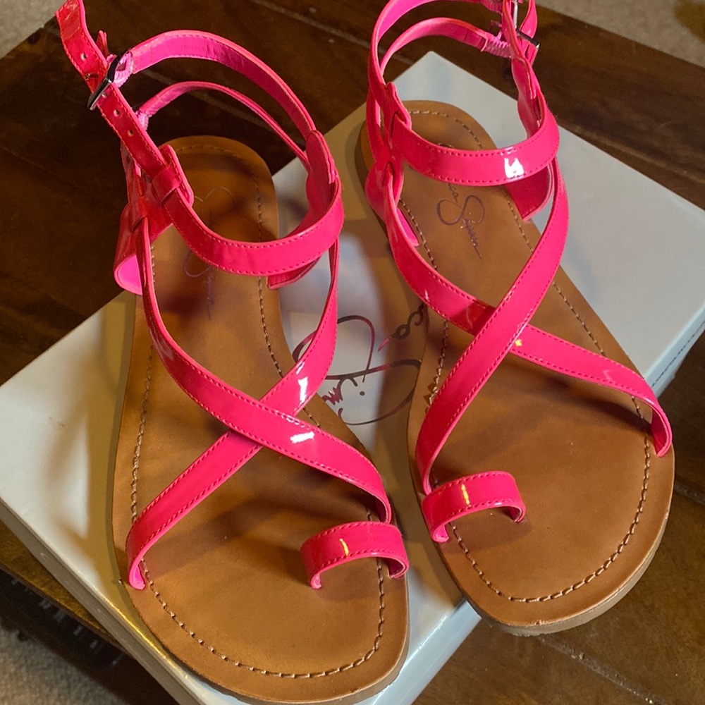 Jessica Simpson Pink Strappy Sandals
